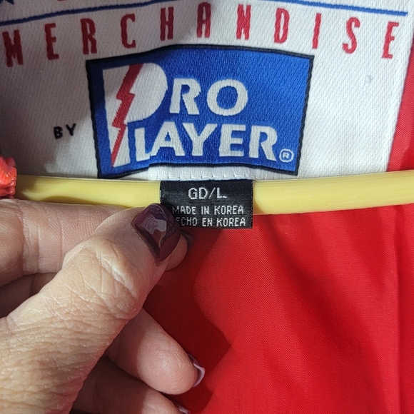 VINTAGE Cleavland Indians pro player puffer jacket. Size large - Picture 8 of 9